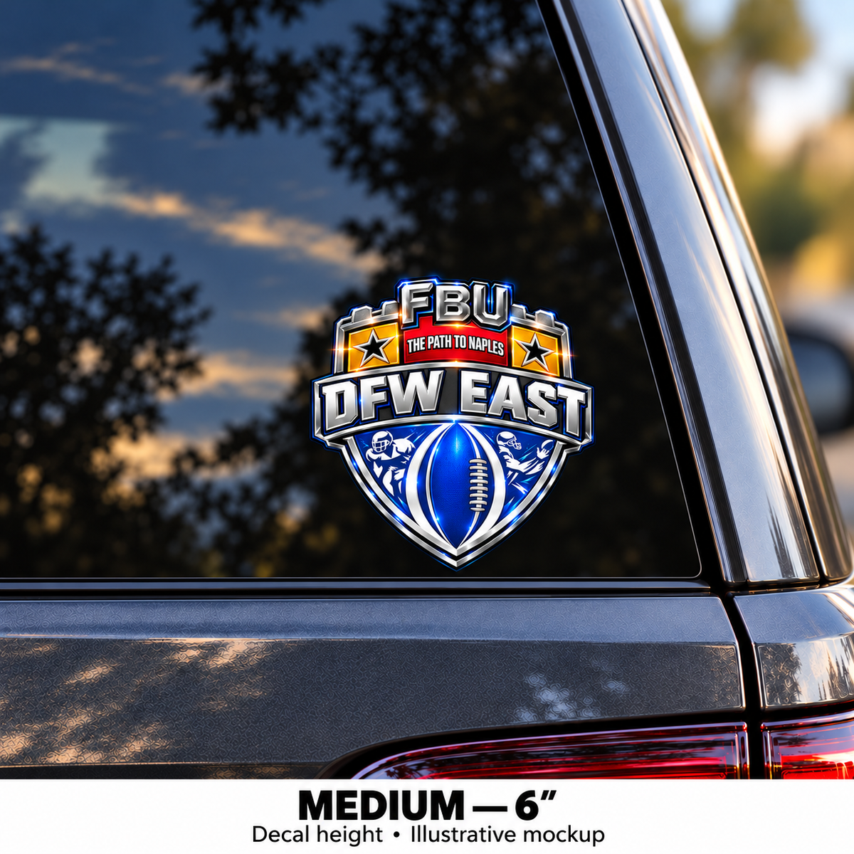 FBU DFW East Shield Decal